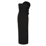 SIR the Label Siella Strapless Gown in Black | Evening Gowns | Coveti