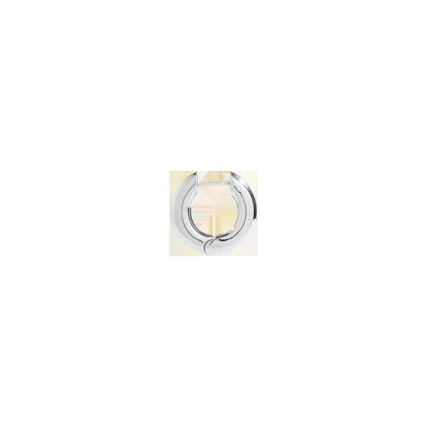 SIR the Label Signature Huggie Earring in Silver | Earrings | Coveti