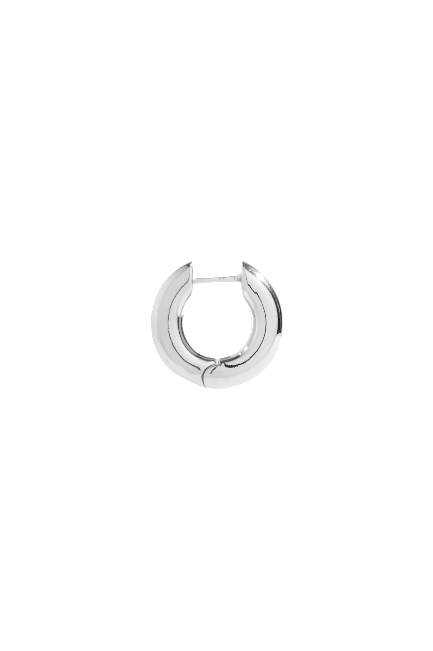 SIR the Label Signature Huggie Earring in Silver SIR the Label Signature Huggie Earring in Silver | Earrings | Coveti