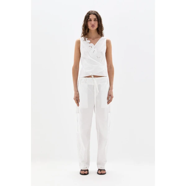 SIR the Label Sola Pant in Ivory | Pants | Coveti