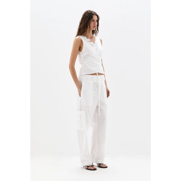 SIR the Label Sola Pant in Ivory | Pants | Coveti