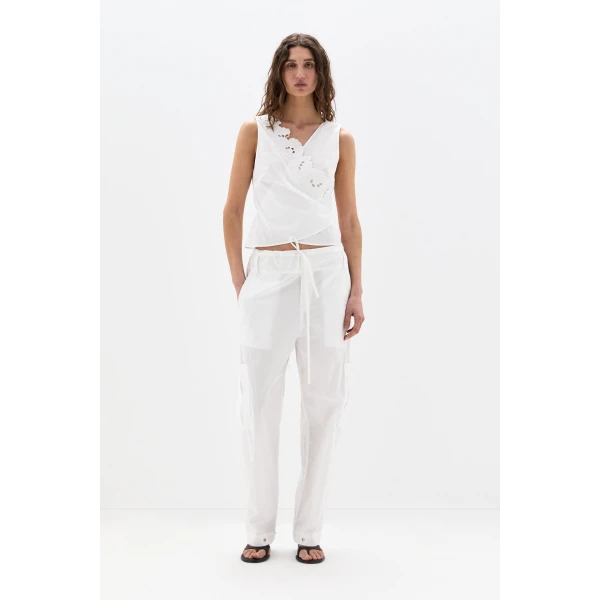 SIR the Label Sola Pant in Ivory | Pants | Coveti
