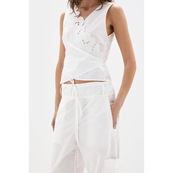 SIR the Label Sola Pant in Ivory | Pants | Coveti