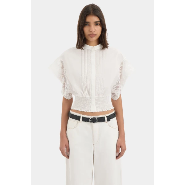 SIR the Label Sola Top in Ivory | Tops | Coveti