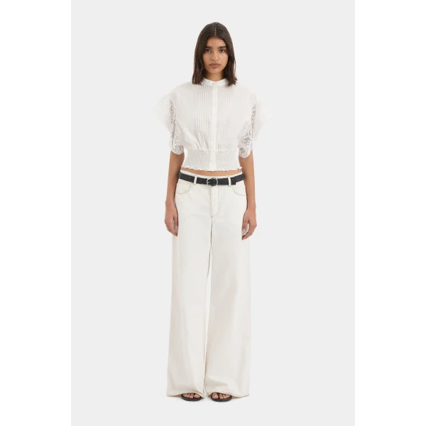 SIR the Label Sola Top in Ivory | Tops | Coveti