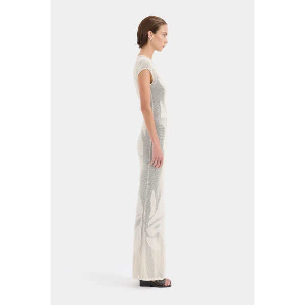 SIR the Label Solange Midi Dress in Natural | Midi Dresses | Coveti