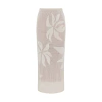 SIR the Label Solange Midi Skirt in Natural | Midi Skirts | Coveti