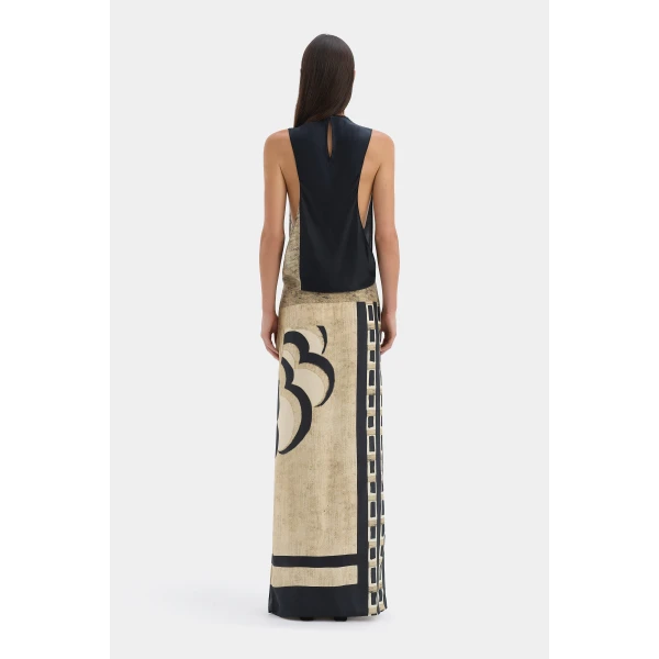 SIR the Label Sona Maxi Dress in Geo Scape | Maxi Dresses | Coveti