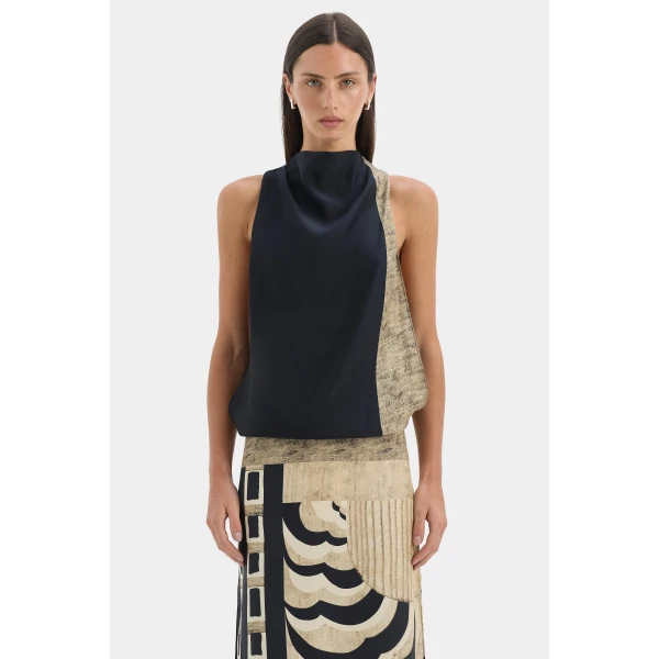 SIR the Label Sona Maxi Dress in Geo Scape | Maxi Dresses | Coveti
