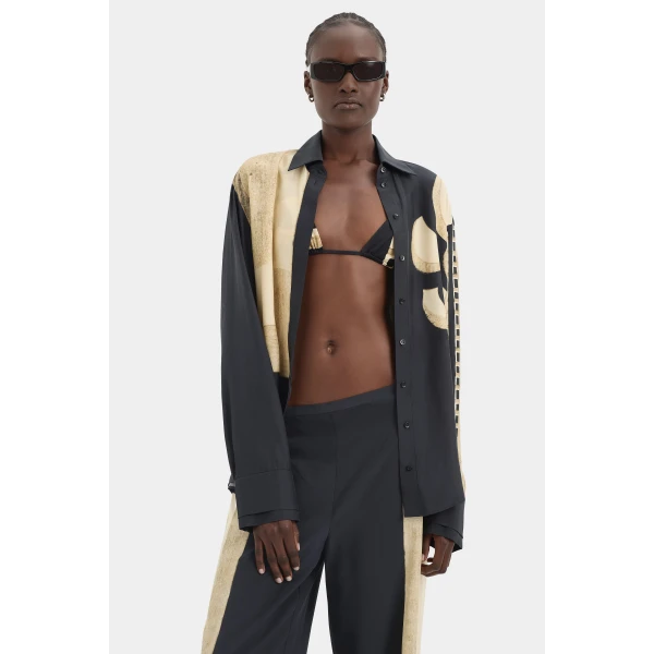 SIR the Label Sona Shirt in Geo Scape | Shirts | Coveti