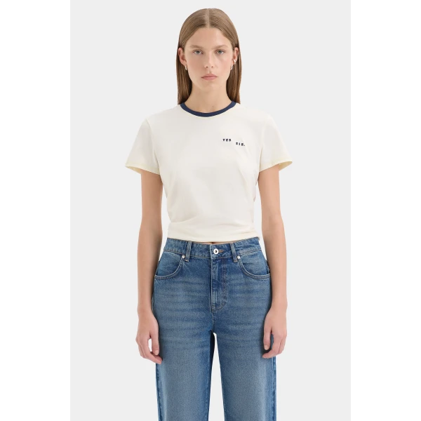 SIR the Label Stella Slim Leg Jean in Washed Indigo | Denim | Coveti