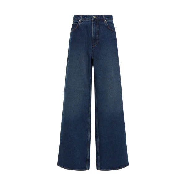 Stella Wide Leg Jean in Washed Indigo