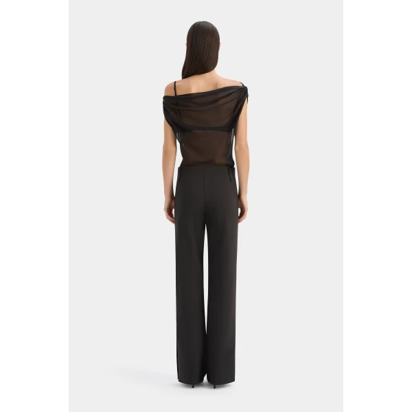 SIR the Label Strobe Cowl Top in Black | Tops | Coveti