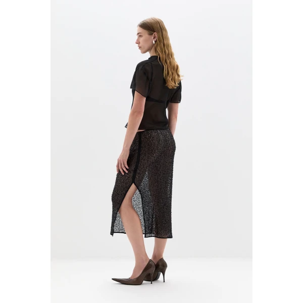 SIR the Label Strobe Top in Black | Tops | Coveti