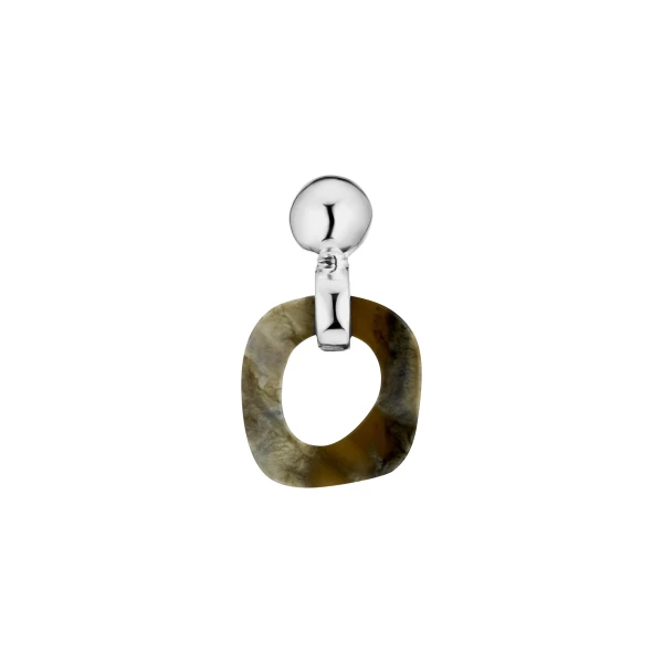 SIR the Label Suni Abstract Earring in Silver | Earrings | Coveti