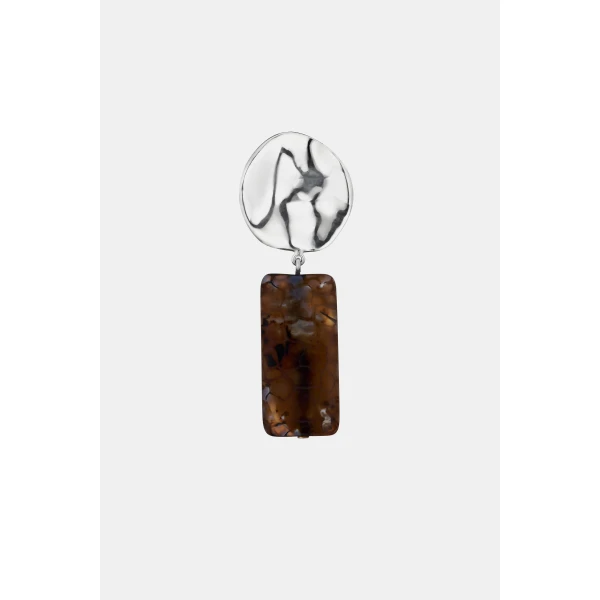 SIR the Label Suni Stacked Earring in Silver | Earrings | Coveti