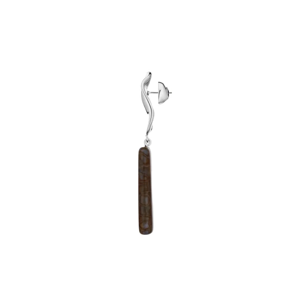 SIR the Label Suni Stacked Earring in Silver | Earrings | Coveti