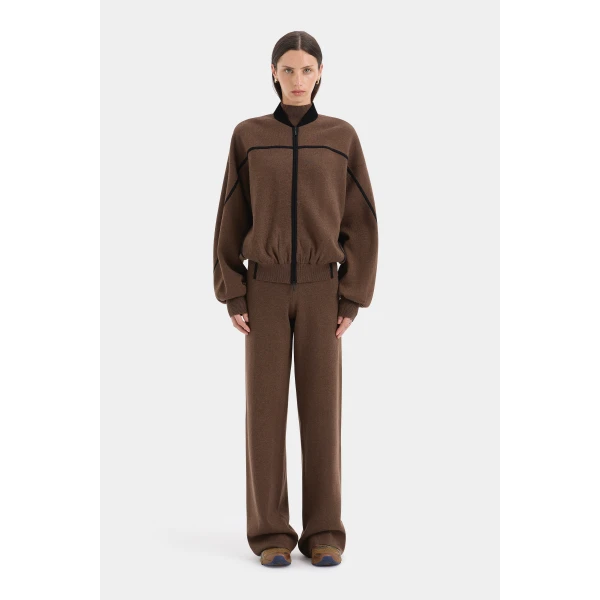 SIR the Label Tanel Knit Pant in Espresso | Pants | Coveti