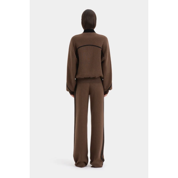 SIR the Label Tanel Knit Pant in Espresso | Pants | Coveti