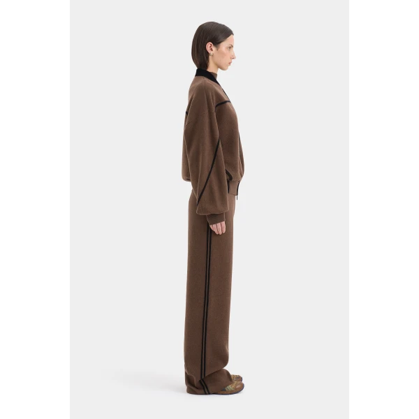 SIR the Label Tanel Knit Pant in Espresso | Pants | Coveti