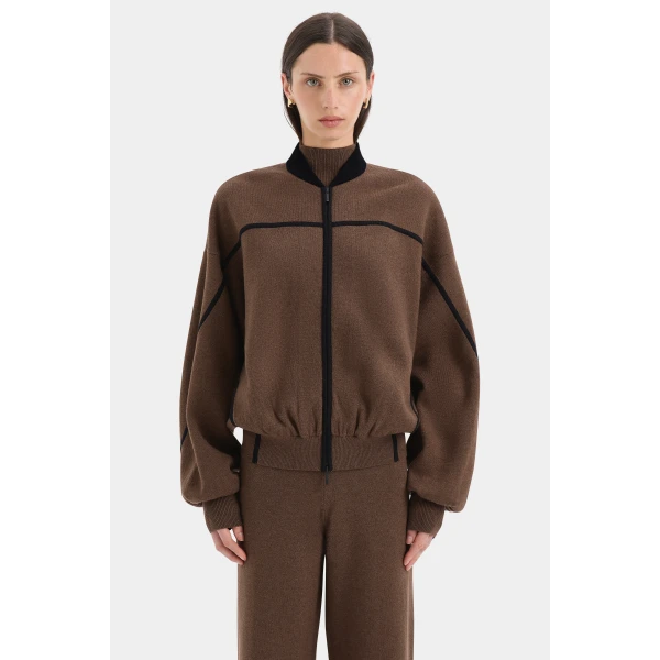 SIR the Label Tanel Knit Pant in Espresso | Pants | Coveti