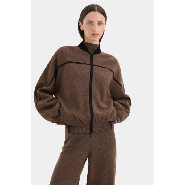 SIR the Label Tanel Knit Pant in Espresso | Pants | Coveti