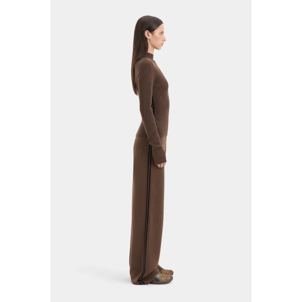 SIR the Label Tanel Long Sleeve Top in Espresso | Long Sleeve | Coveti