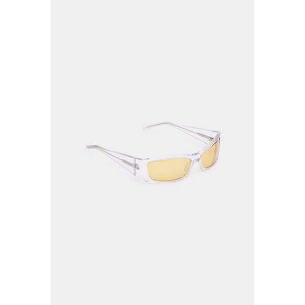 SIR the Label The Speed Sunglasses in Citron Translucent | Sunglasses | Coveti