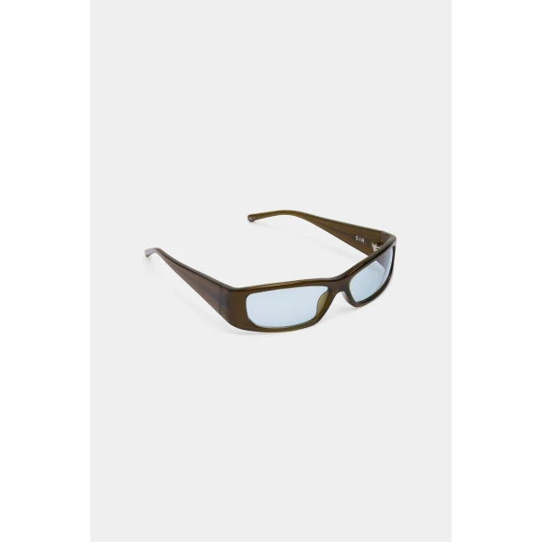 SIR the Label The Speed Sunglasses in Olive | Sunglasses | Coveti