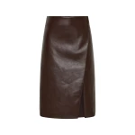 SIR the Label Tomi Wrap Midi Skirt in Dark Choc | Midi Skirts | Coveti