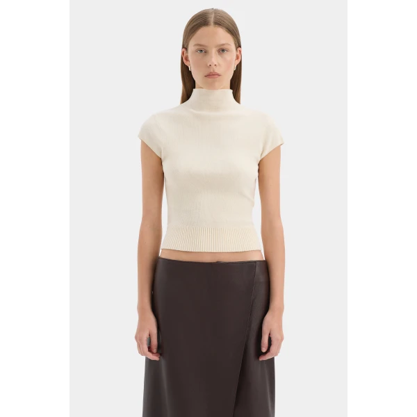 SIR the Label Tomi Wrap Midi Skirt in Dark Choc | Midi Skirts | Coveti