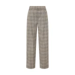 SIR the Label Viona Tailored Pant in Peach Check | Tailored pants | Coveti