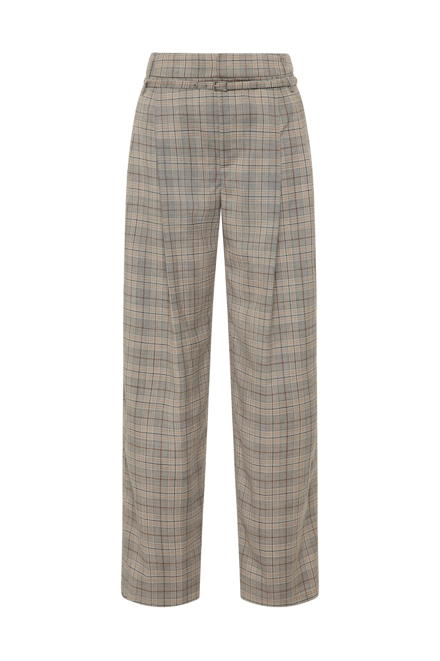 SIR the Label Viona Tailored Pant in Peach Check SIR the Label Viona Tailored Pant in Peach Check | Tailored pants | Coveti