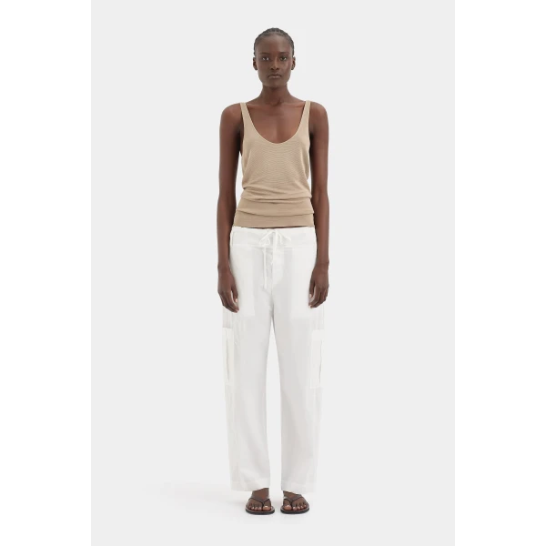 SIR the Label Viroa Cami in Beige Metallic | Camisoles | Coveti
