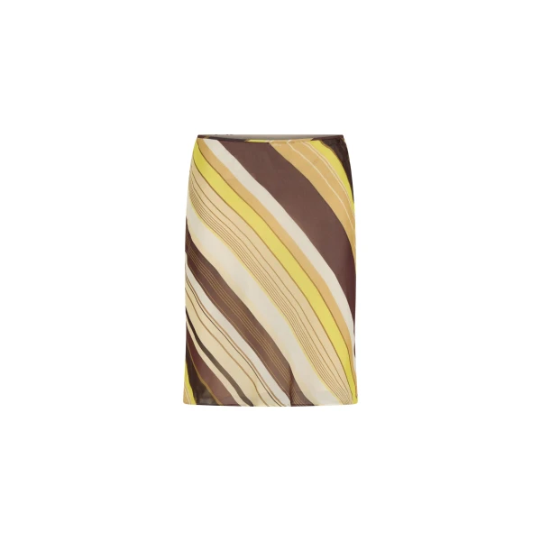 Vivia Skirt in Cafe Lemon Stripe