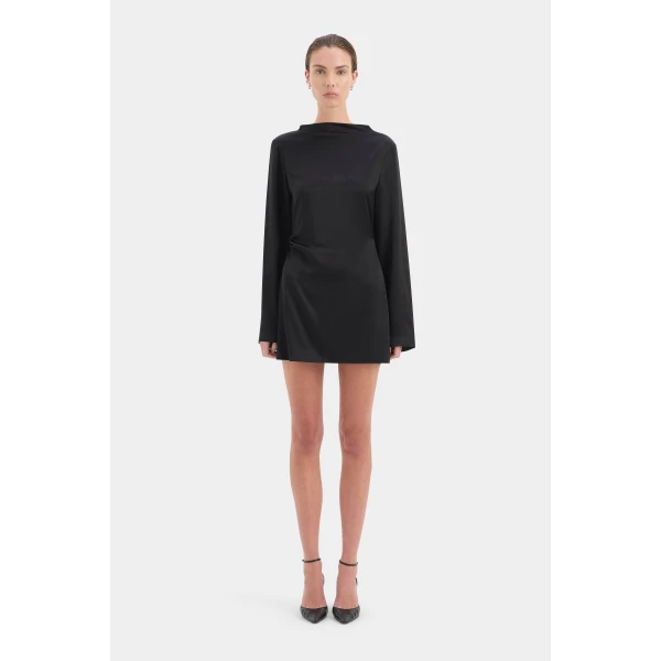 SIR the Label Yasmine Mini Dress in Black | Mini Dresses | Coveti