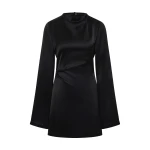 SIR the Label Yasmine Mini Dress in Black | Mini Dresses | Coveti