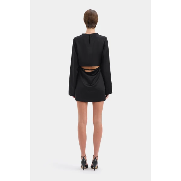 SIR the Label Yasmine Mini Dress in Black | Mini Dresses | Coveti