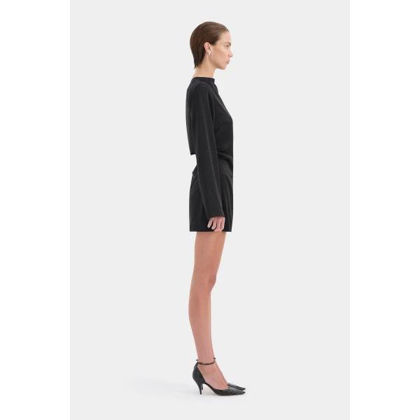SIR the Label Yasmine Mini Dress in Black | Mini Dresses | Coveti