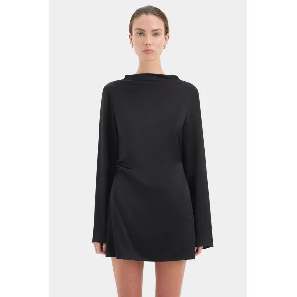 SIR the Label Yasmine Mini Dress in Black | Mini Dresses | Coveti