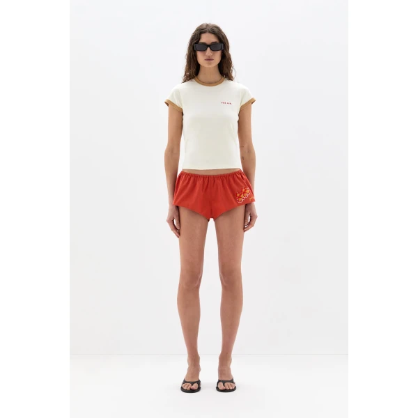 SIR the Label Yes SIR. Fitted Tee in Ivory Yellow | T-shirts | Coveti