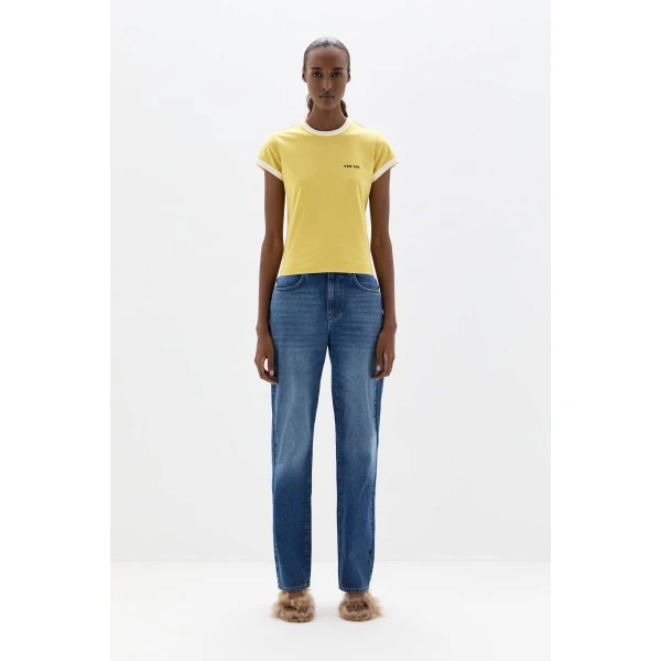 SIR the Label Yes SIR. Fitted Tee in Yellow | T-shirts | Coveti