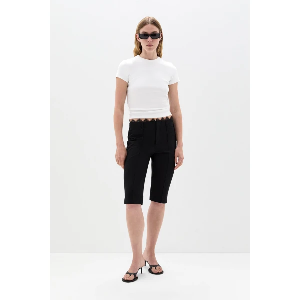 SIR the Label Yes SIR. Ribbed Tee in Ivory | T-shirts | Coveti
