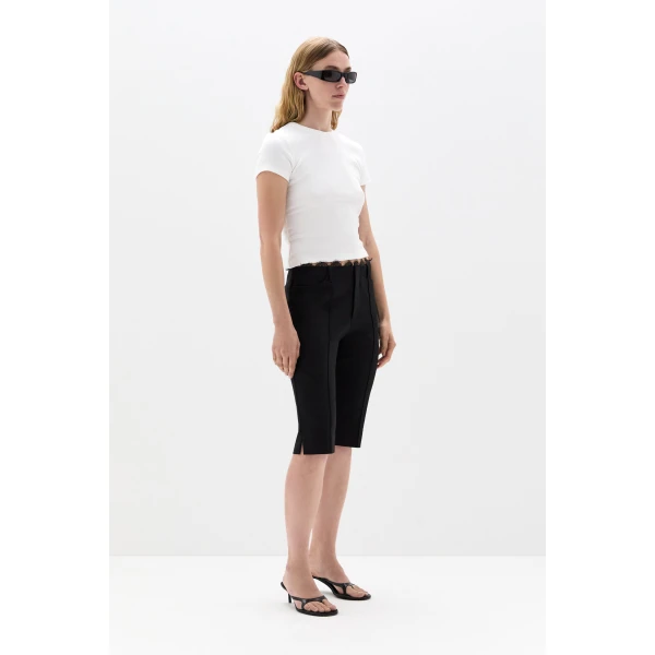 SIR the Label Yes SIR. Ribbed Tee in Ivory | T-shirts | Coveti