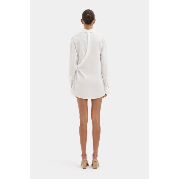 SIR the Label Zaria Shirt Dress in Ivory | Shirtdress | Coveti