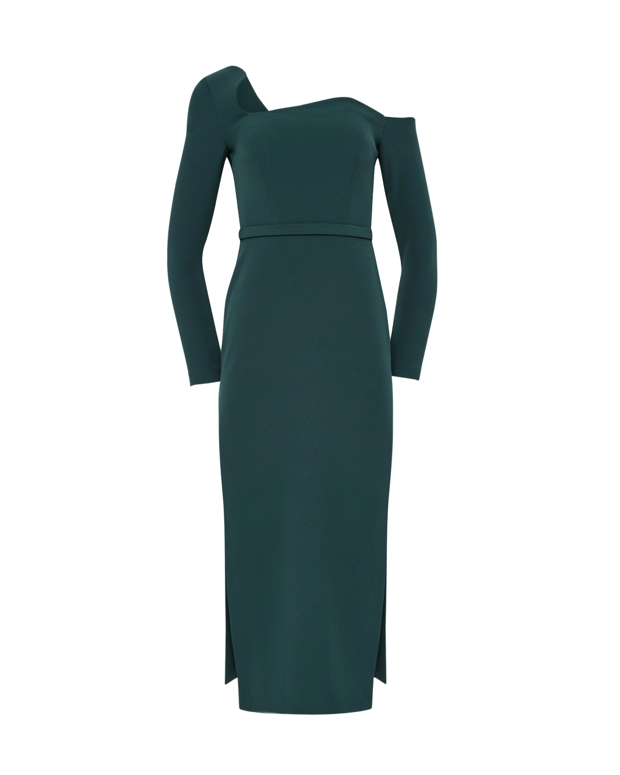 Safiyaa Amia Midi Dress in Darkest Spruce Safiyaa Amia Midi Dress in Darkest Spruce | Midi Dresses | Coveti