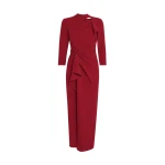 Safiyaa Avery Midi Dress in Rhubarb | Midi Dresses | Coveti
