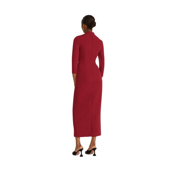 Safiyaa Avery Midi Dress in Rhubarb | Midi Dresses | Coveti