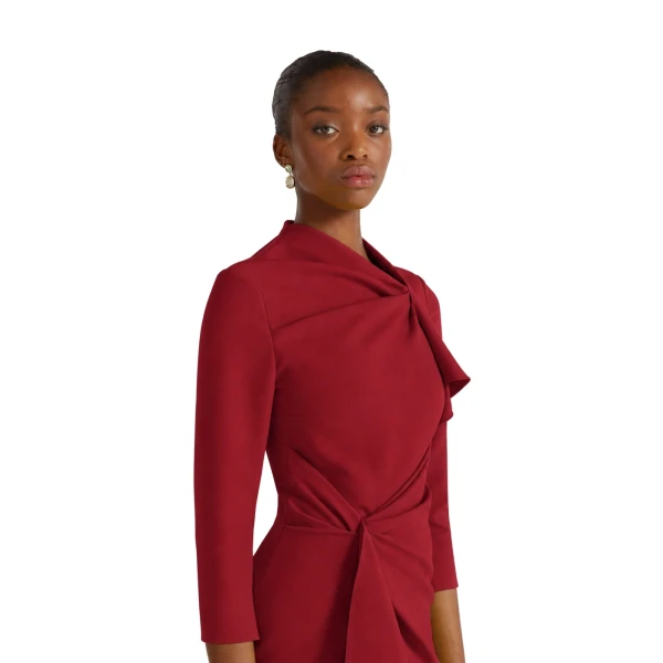 Safiyaa Avery Midi Dress in Rhubarb | Midi Dresses | Coveti