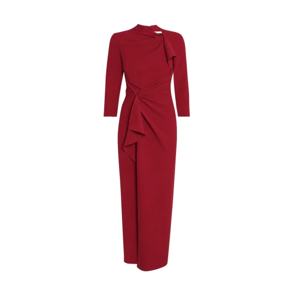 Safiyaa Avery Midi Dress in Rhubarb | Midi Dresses | Coveti